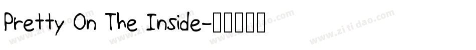 Pretty On The Inside字体转换